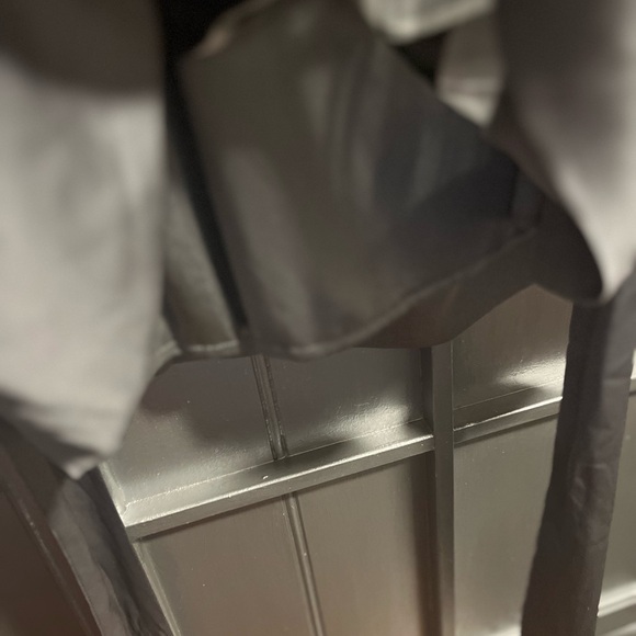 NY &CO sz : XL : stripes black white silver tie waist sleeveless blouse - Picture 8 of 14